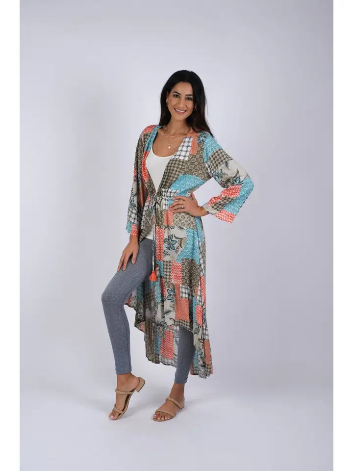 Sacred Threads Bohemian Patch Print Bliss Cover Up