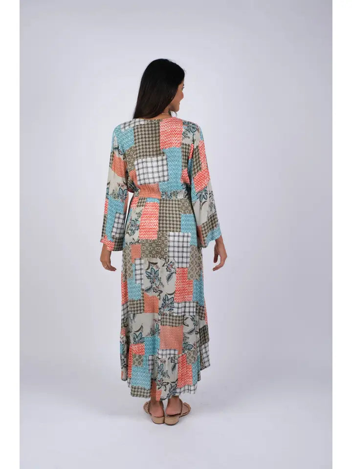 Sacred Threads Bohemian Patch Print Bliss Cover Up