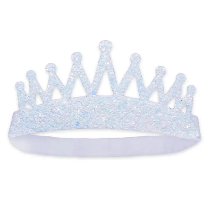 Stretch Glitter Princess Tiara Headband