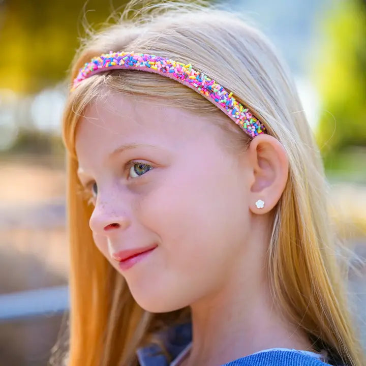 Thin Sprinkle Headband - Rainbow