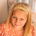 Stretch Glitter Princess Tiara Headband