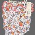 Janie and Jack Floral Ruffle One-Piece Swimsuit – White & Pink