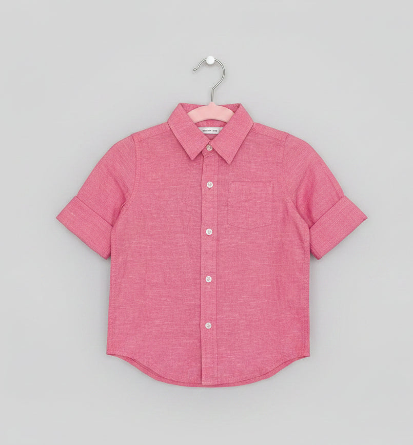 Janie and Jack Red Button-Down Shirt