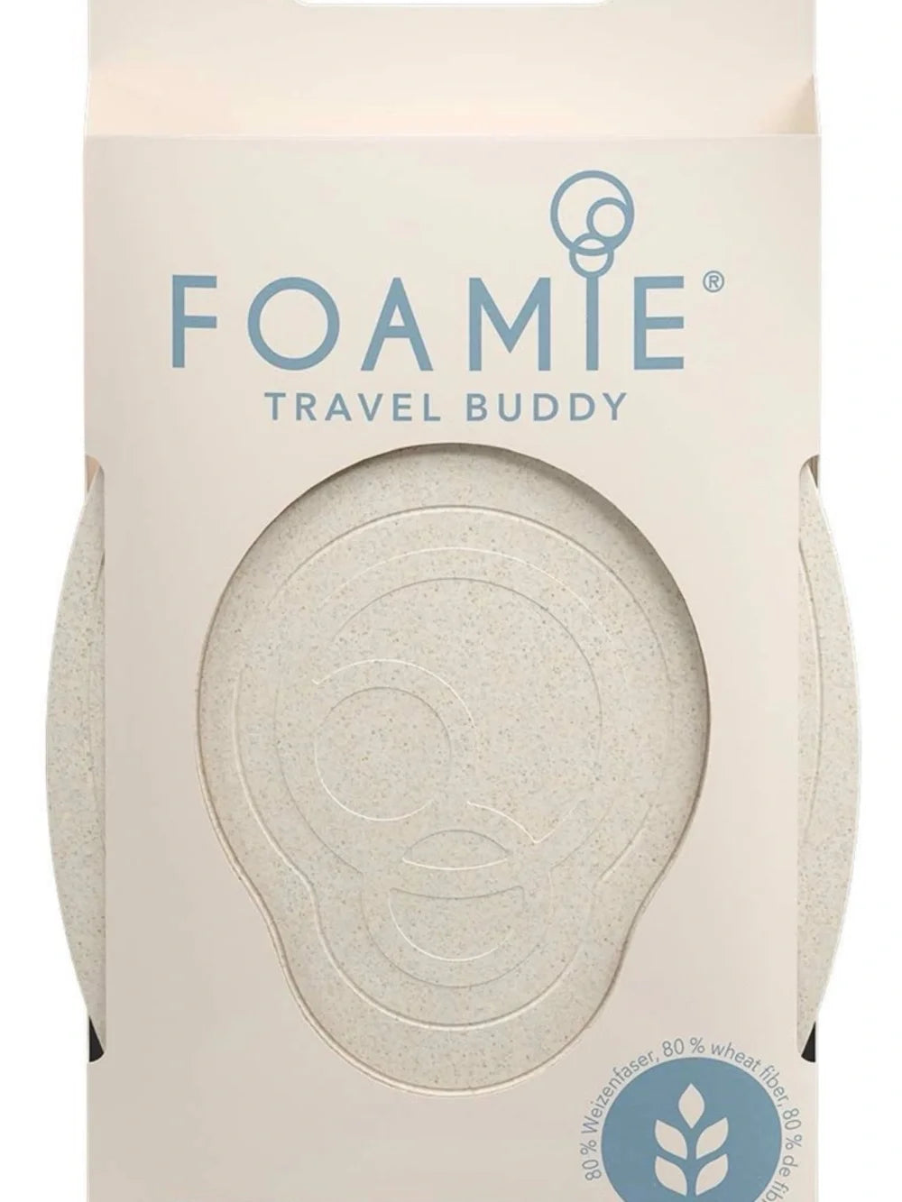 Travel Buddy Soap Box – Cream with Blue Accent