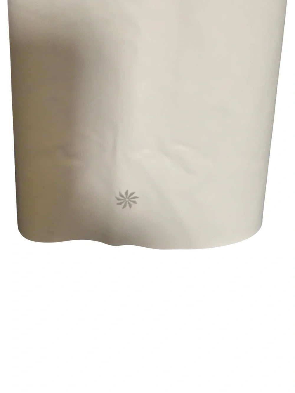 Athleta White Sleeveless Zip-Front Shift Dress