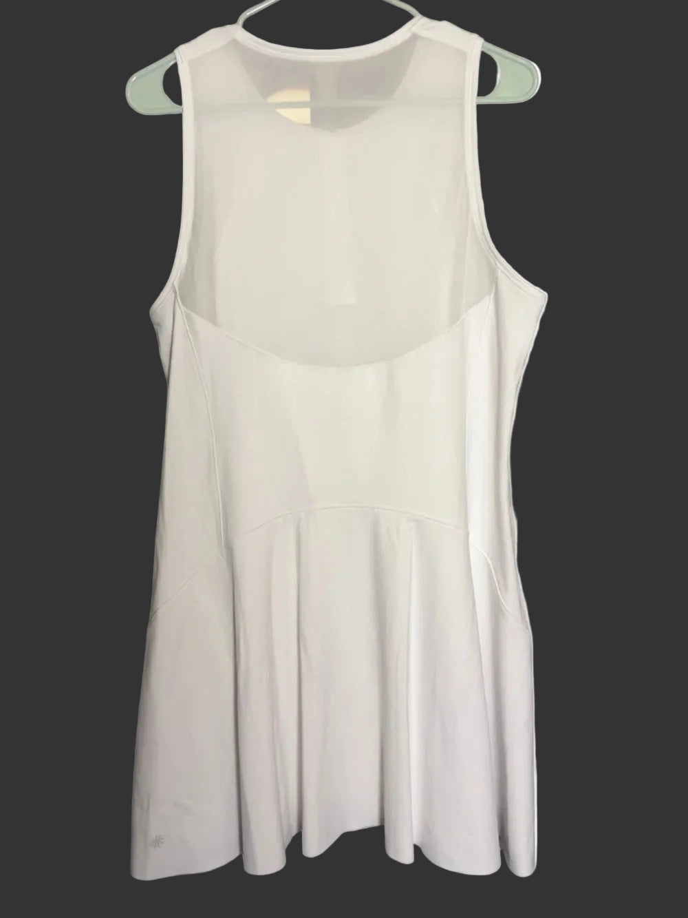 Athleta White Sleeveless Zip-Front Shift Dress