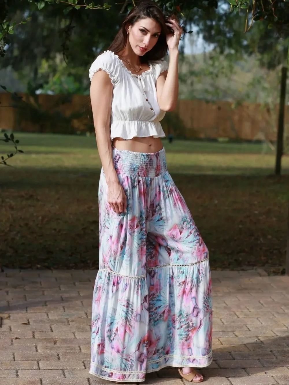 Sacred Threads Boho Carnival Flared Pants