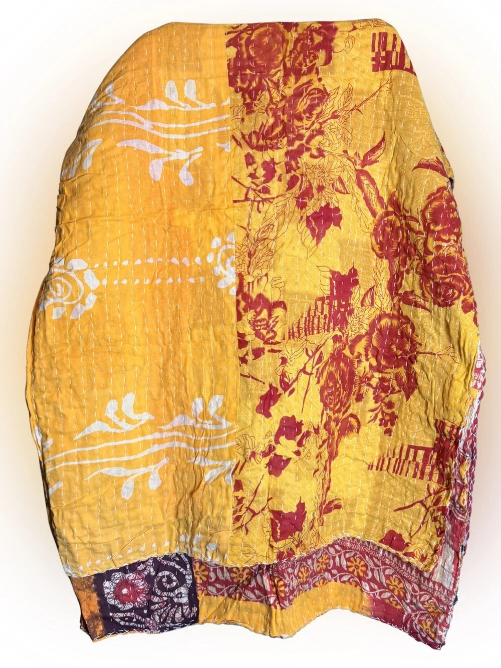 Kantha Quilt Cotton Throw