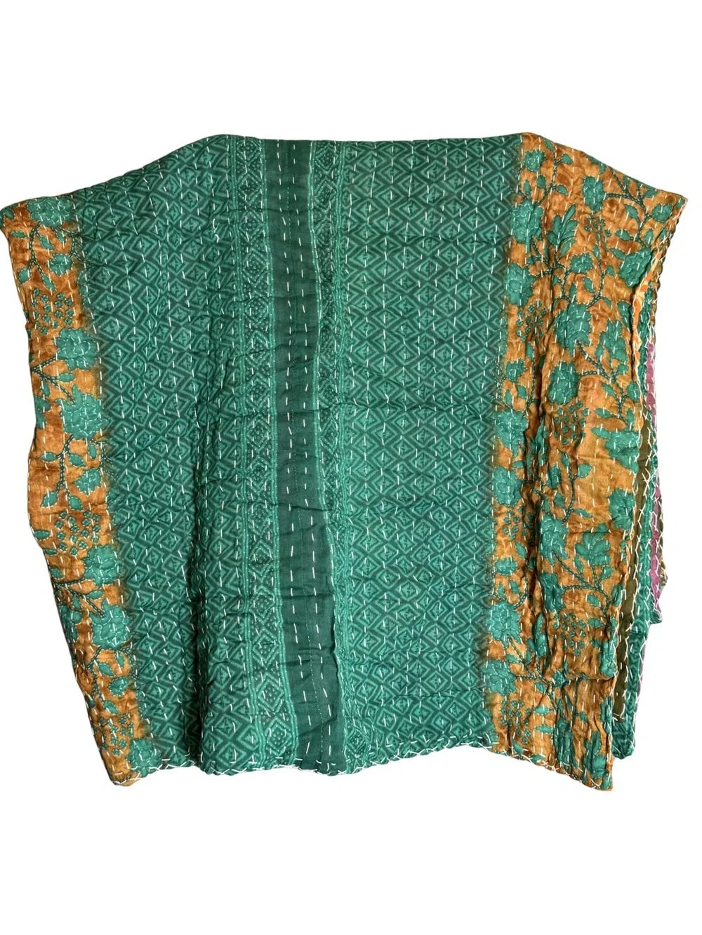 Kantha Quilt Cotton Throw
