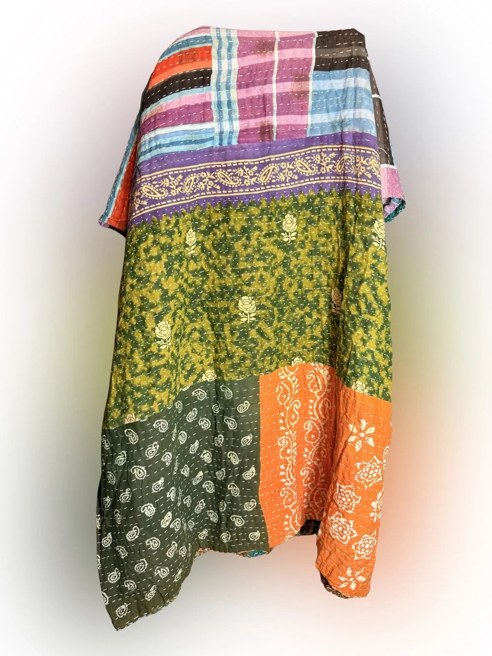 Kantha Quilt Cotton Throw