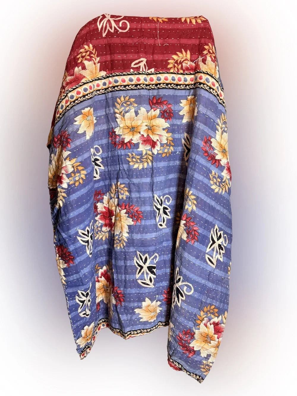 Kantha Quilt Cotton Throw