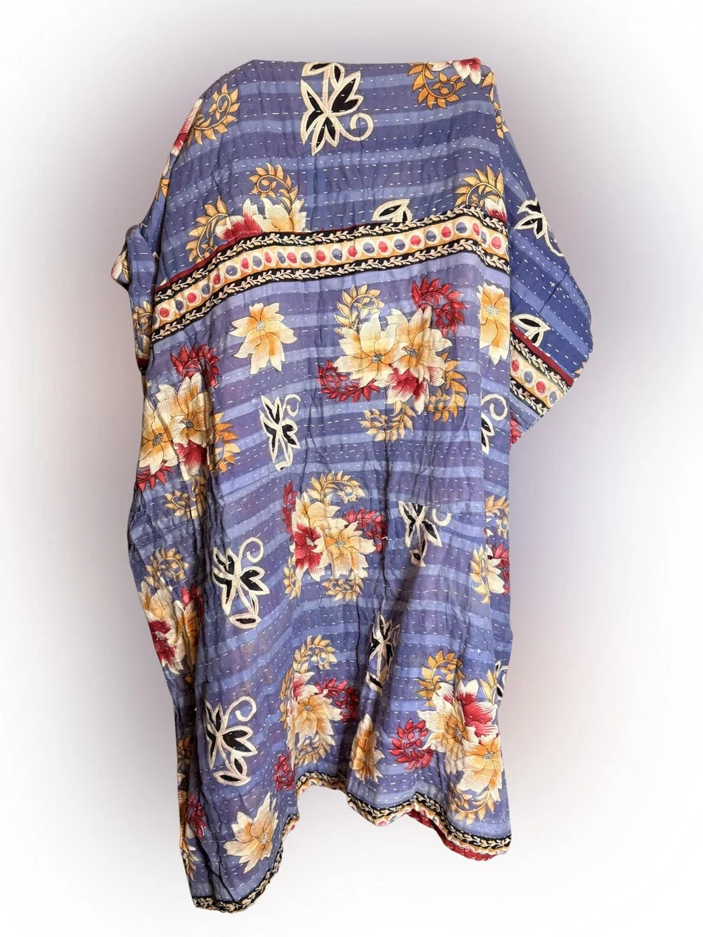 Kantha Quilt Cotton Throw