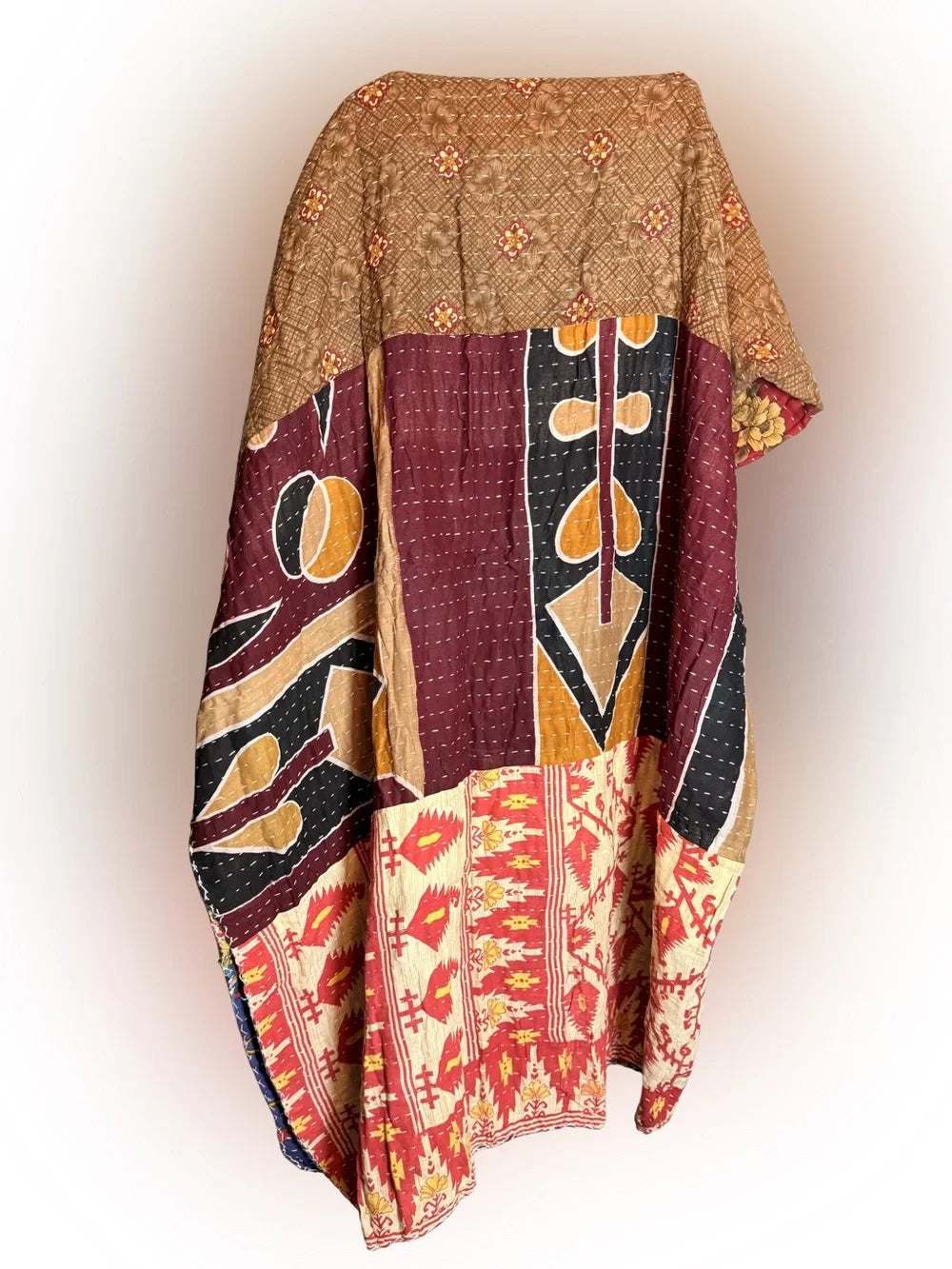 Kantha Quilt Cotton Throw