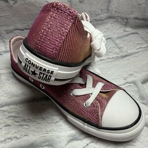 Converse Glitter Pink All Star Sneakers – Kids Size 3