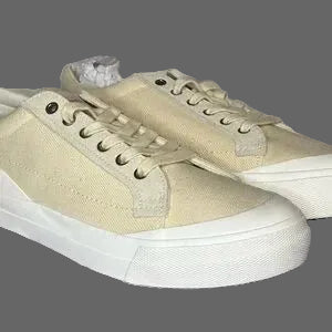 Levi's Men's Beige Canvas Low-Top Sneakers – Size 9