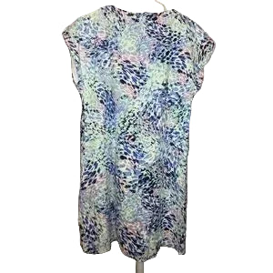 Jones New York Blue & Purple Pattern Dress – Small Petite