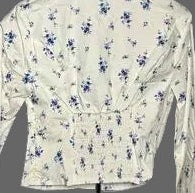 Wild Fable floral crop blouse back view