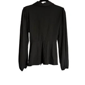 HALARA Black Wrap Blouse
