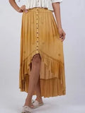 Bohemian Dipped Hem Skirt