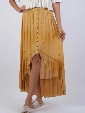 Bohemian Dipped Hem Skirt